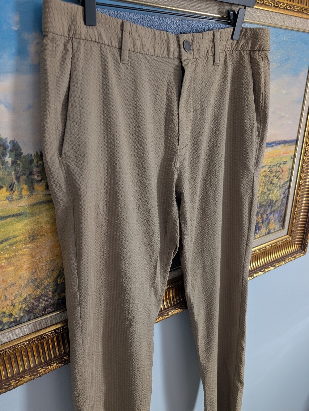 Bonobos Taupe Seersucker Chino Pants 32x30